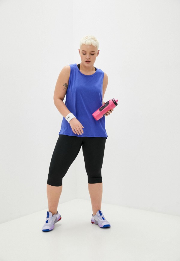 Nike Тайтсы - W NK ONE DF MR CPRI TGT PLUS - фото 2