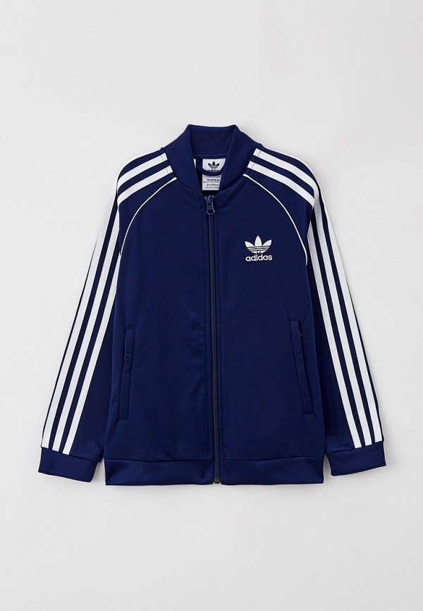 Олимпийка adidas Originals SST TRACK TOP, цвет: синий, RTLAAM790101 — купить в интернет-магазине Lamoda
