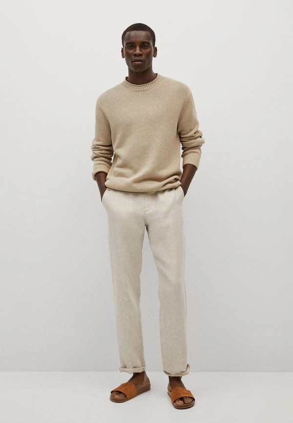 green sweater khaki pants