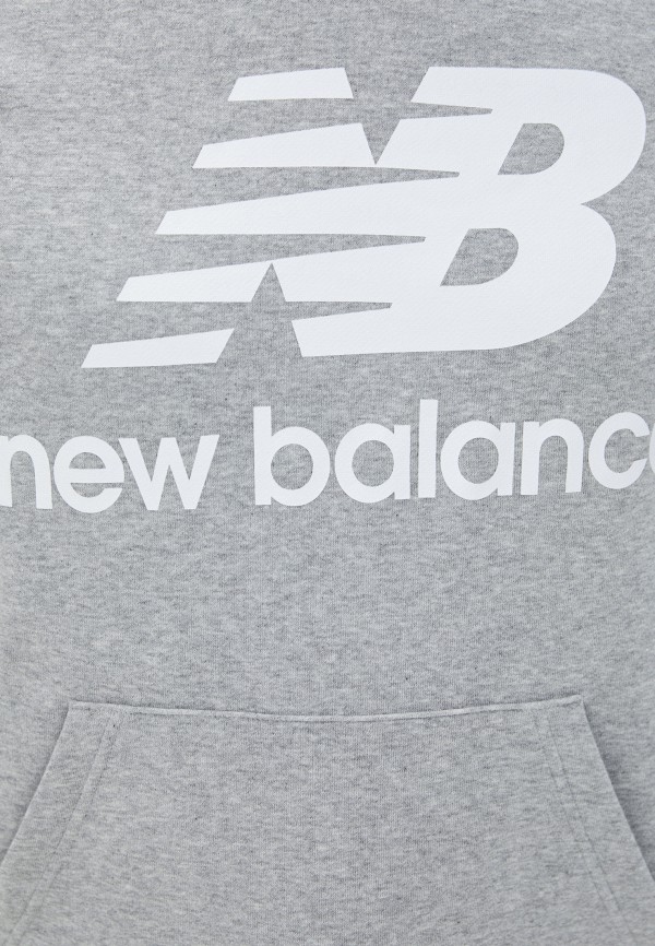 New Balance Худи - NB Essentials Stacked Logo Po Hoodie - фото 4