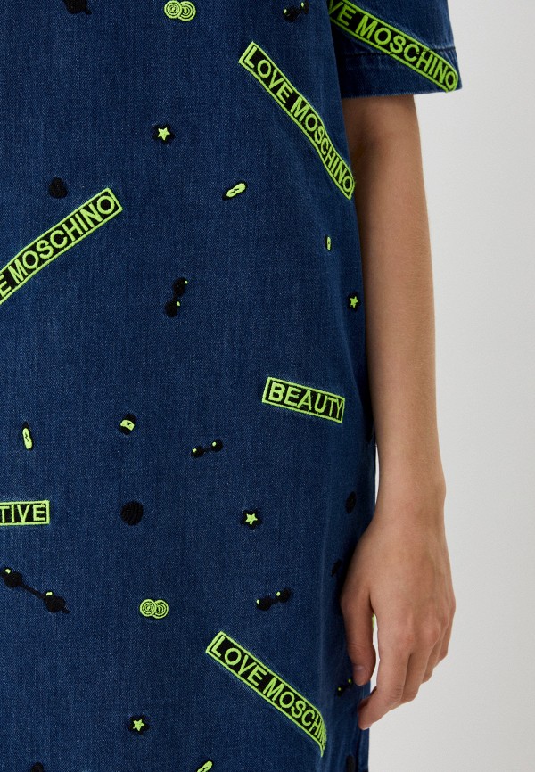 Love Moschino Платье джинсовое - фото 4