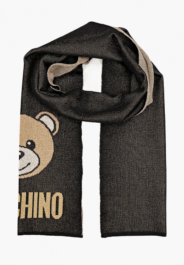 Шарф Moschino, цвет: черный, RTLAAO501402 — купить в интернет-магазине  Lamoda