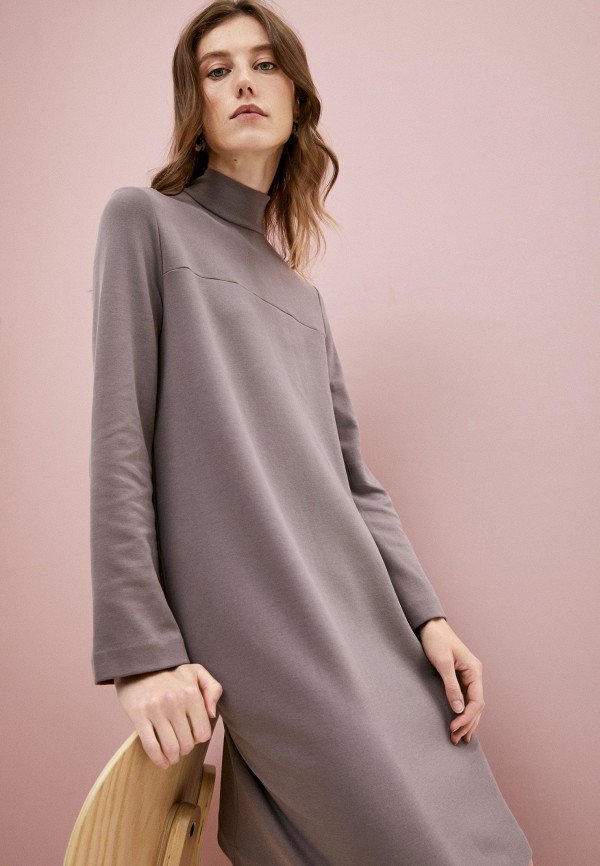 Платье Max Mara Leisure TRENTO, цвет: коричневый, RTLAAO613701 — купить в  интернет-магазине Lamoda