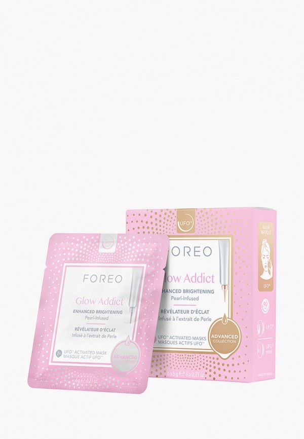 Маски для лица 6 шт. Foreo для усиленного сияния кожи, цвет: прозрачный ...