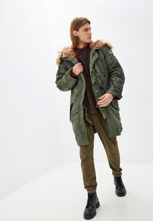 Diesel green parka discount