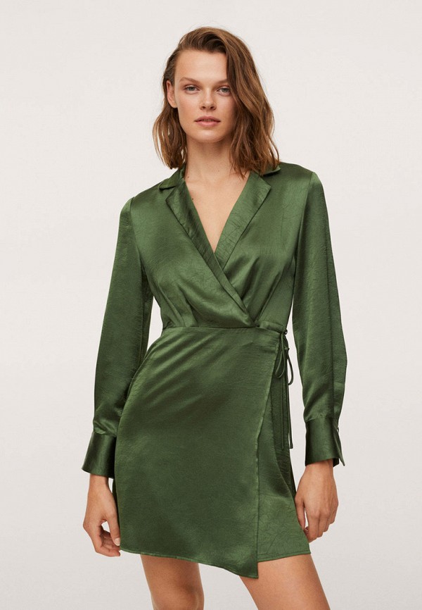 Платье Mango SABRINA, цвет: зеленый, RTLAAQ329101 — купить в  интернет-магазине Lamoda