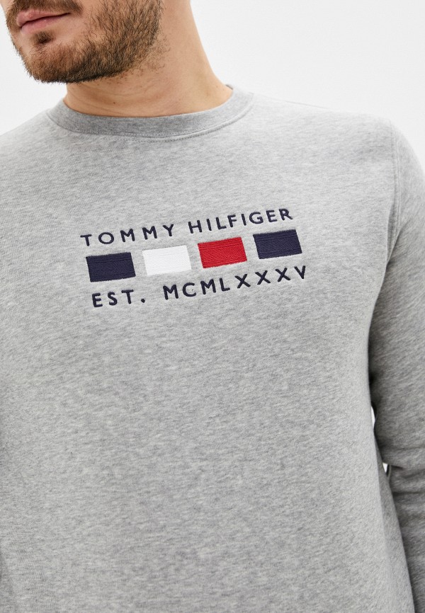 Свитшот Tommy Hilfiger, цвет: серый, RTLAAQ977401 — купить в интернет ...