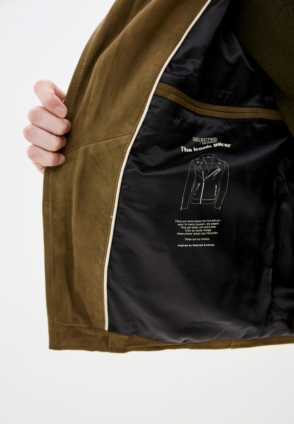 Selected Homme Куртка кожаная - фото 4