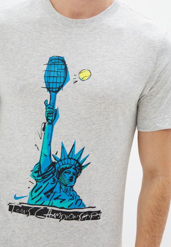 Футболка спортивная Nike M NKCT DF TEE NYC LIBERTY, цвет: серый ...