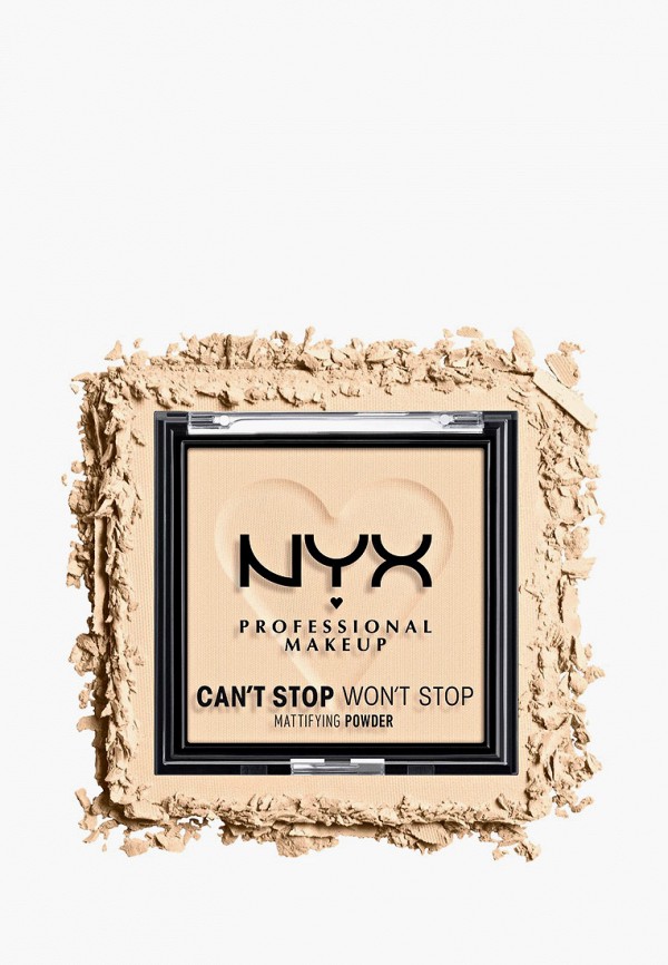 Nyx Professional Makeup Пудра компактная - Матирующая "CAN'T STOP WON'T STOP MATTIFYING POWDER", оттенок 01, FAIR, 6 г - фото 3