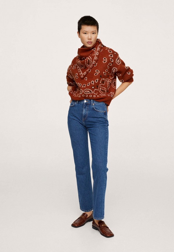 Свитер Mango BANDANA, цвет красный, RTLAAS339501 — купить в интернет