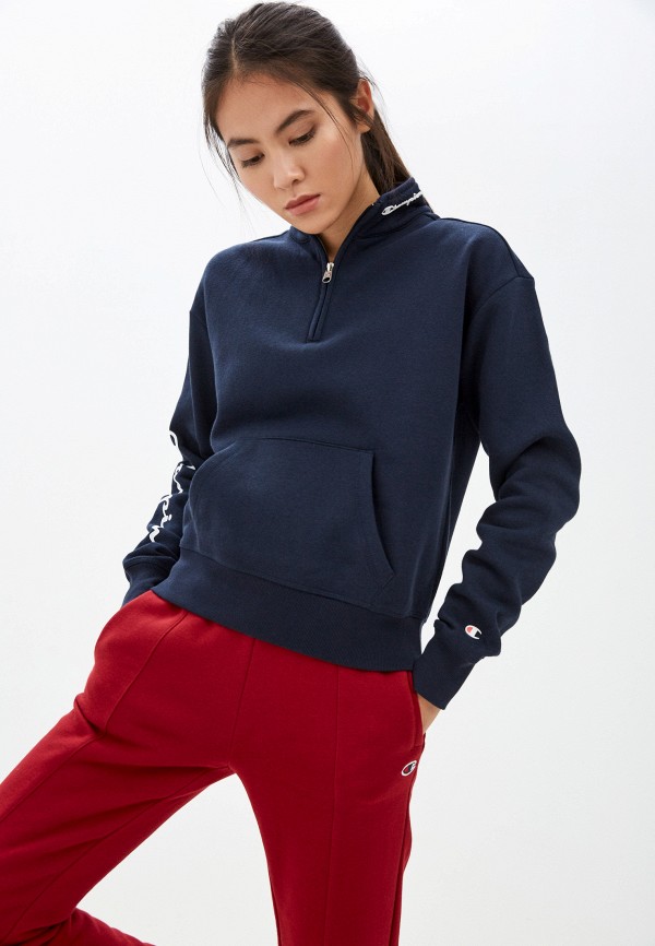 Champion LEGACY AMERICAN CLASSICS Half Zip Sweatshirt RTLAAT164801 Lamoda