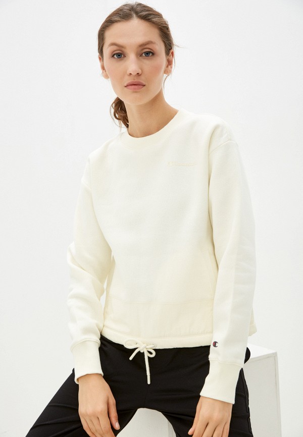 Champion LEGACY FABRIC PATCH Crewneck Sweatshirt RTLAAT166101 Lamoda