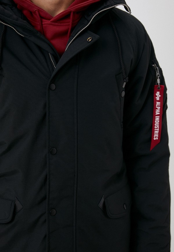 Парка и брелок Alpha Industries N-3B ALTITUDE MOD PARKA, цвет: черный ...
