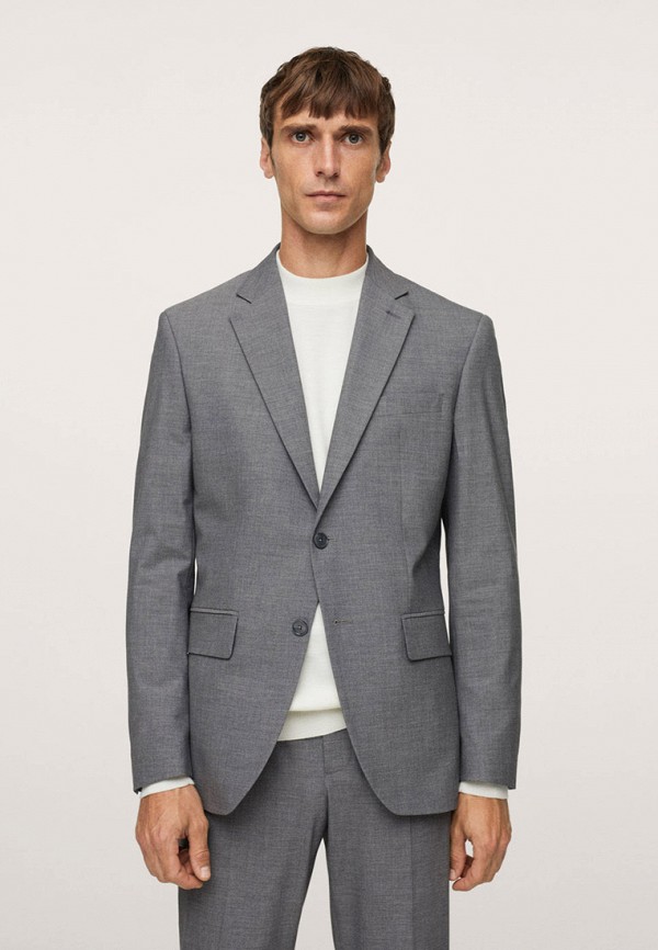 Пиджак Mango Man BRASILIA, цвет: серый, RTLAAT964901 — купить в ...
