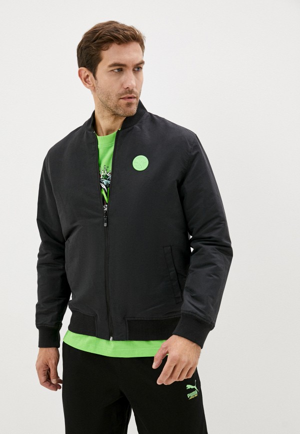 Куртка утепленная PUMA x SANTA CRUZ Varsity Jkt, цвет: зеленый