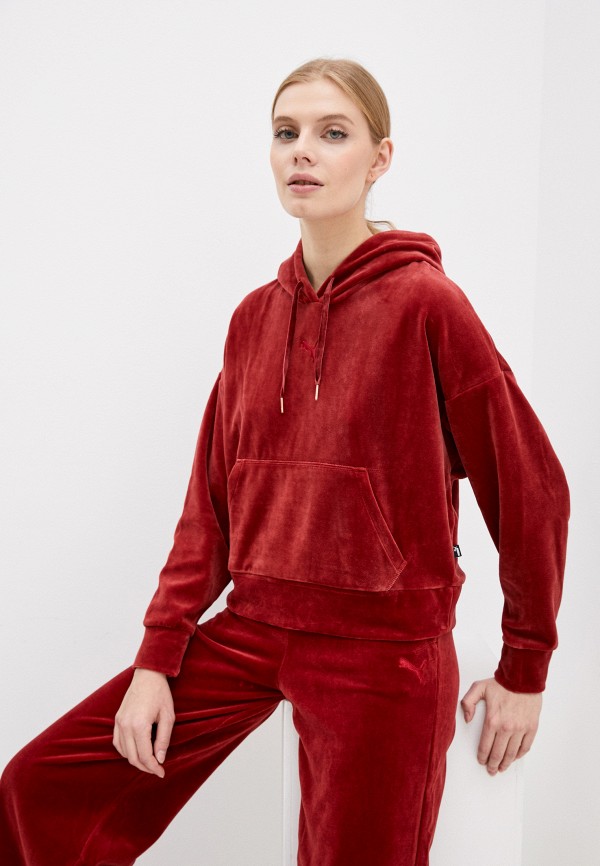Puma velour hoodie hotsell