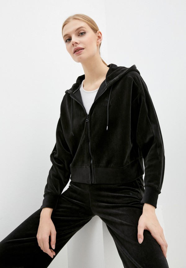 PUMA Толстовка - Iconic T7 Velour Full-Zip Hoodie - фото 1