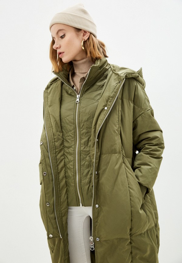 Пуховик United Colors of Benetton, цвет: хаки, RTLAAV139501 — купить в ...
