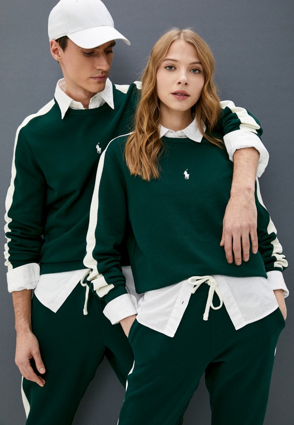 Свитшот Polo Ralph Lauren, цвет: зеленый, RTLAAV298501 — купить в ...