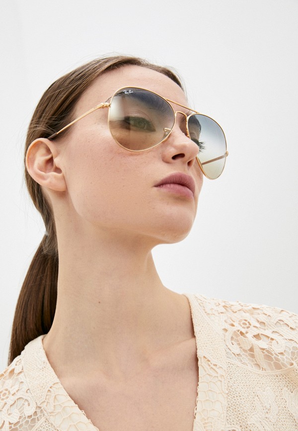 Ray-Ban® Очки солнцезащитные - AVIATOR METAL II RB3689 001/GD - фото 6