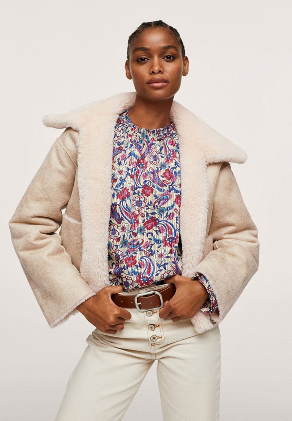 Mango Дубленка - Aviator, SPLASH, reversible - фото 1