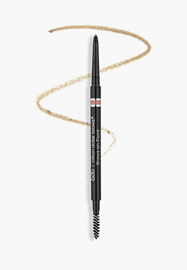 Billion Dollar Brows Карандаш для бровей автоматический - ультратонкий, с щеточкой - фото 3