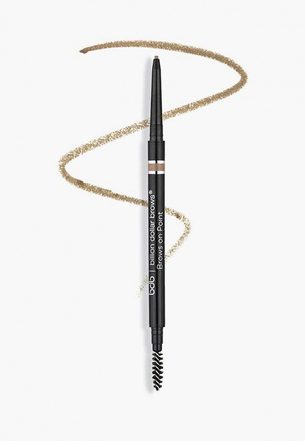 Billion Dollar Brows Карандаш для бровей автоматический - ультратонкий, с щеточкой - фото 3