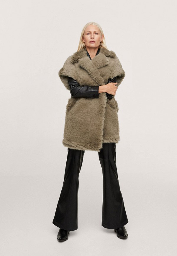 Mango Жилет меховой - TRENZAS - фото 2