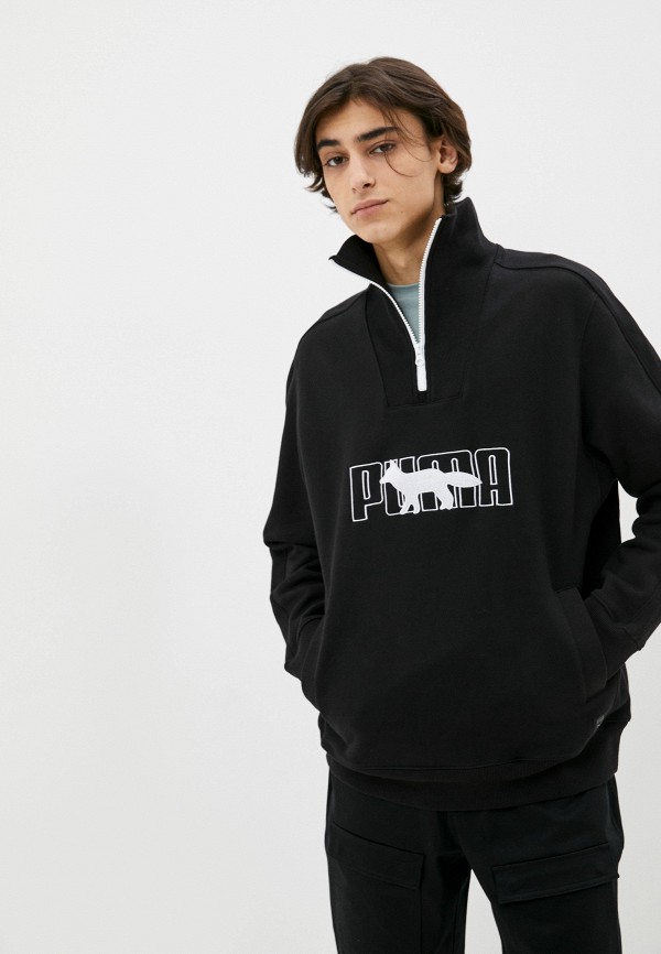PUMA Олимпийка - PUMA x MAISON KITSUNE 1/2 Zip FT Sweater - фото 1