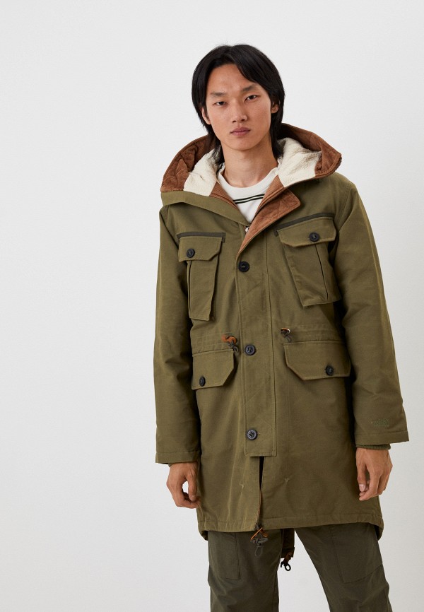 Парка The North Face M66 FISHTAIL PARKA, цвет: хаки, RTLAAX289702 — купить  в интернет-магазине Lamoda