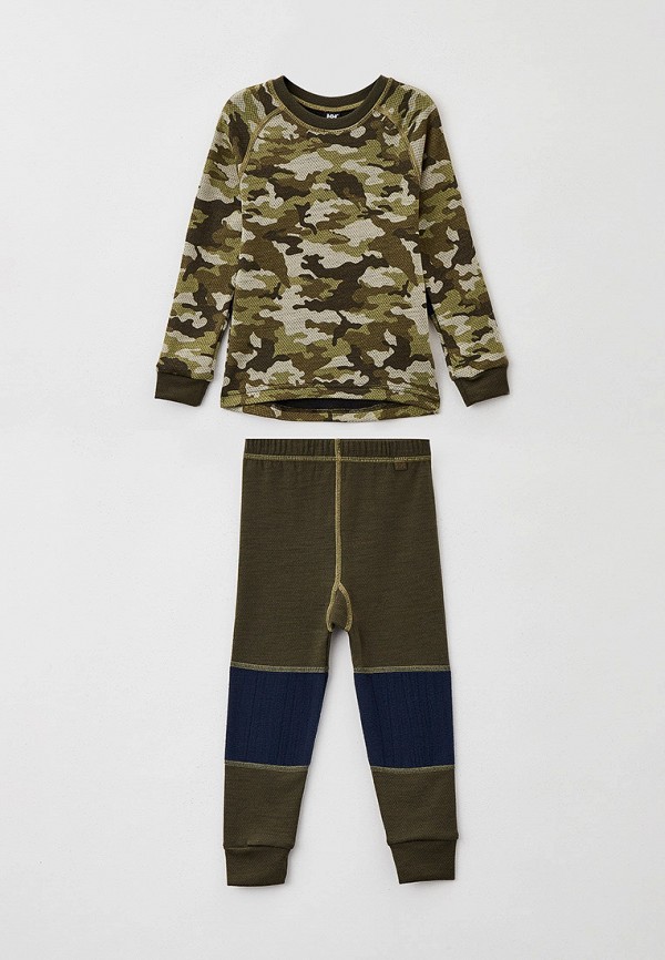 Термобелье Helly Hansen K HH GRAPHIC LIFA MERINO SET, цвет: хаки ...