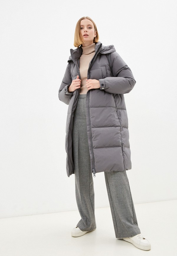 Пуховик United Colors of Benetton, цвет: серый, RTLAAX701601 — купить в ...
