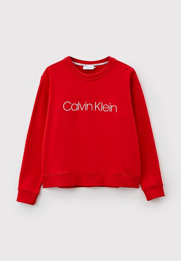 Свитшот Calvin Klein, цвет: красный, RTLAAX991701 — купить в интернет ...