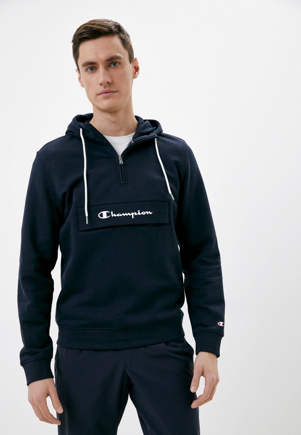 Hooded half best sale zip champion