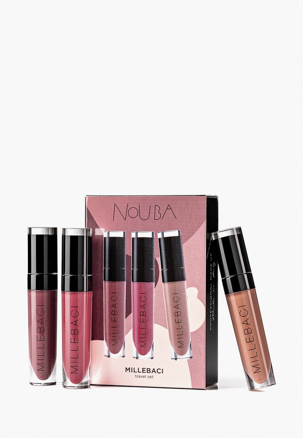 Nouba Набор для макияжа губ - MILLEBACI TRAVEL, SET N.2, оттенки: №61, №24, №16 - фото 1