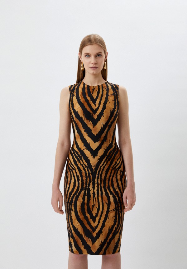 Платье Roberto Cavalli, цвет: коричневый, RTLAAZ510201 — купить в ...