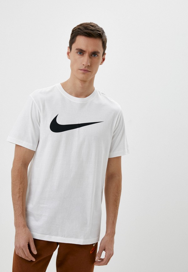 Футболка Nike M NSW TEE ICON SWOOSH, цвет: белый, RTLAAZ745101 — купить в  интернет-магазине Lamoda