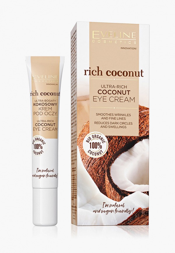 Eveline Cosmetics Крем для кожи вокруг глаз - Питательный, Кокосовый, Rich Coconut, 20 мл - фото 1