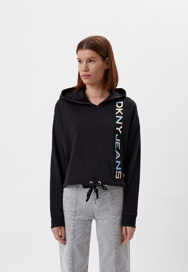 Худи DKNY JEANS, цвет: черный, RTLABA528501 — купить в интернет ...