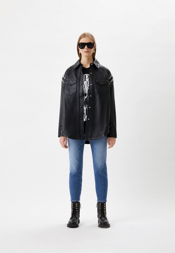 Philipp Plein Куртка кожаная - фото 2