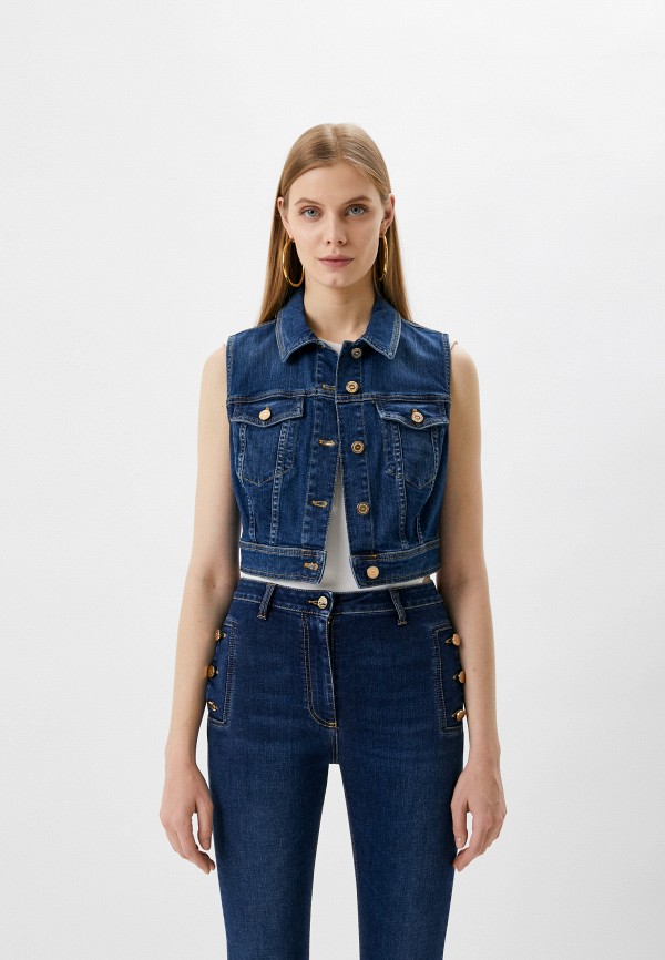 Elisabetta Franchi Жилет джинсовый - фото 1