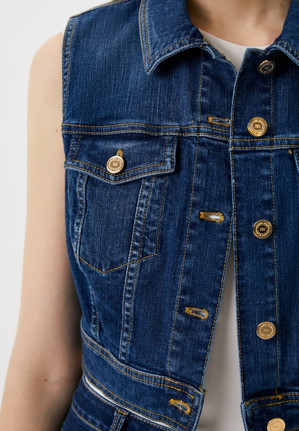 Elisabetta Franchi Жилет джинсовый - фото 4