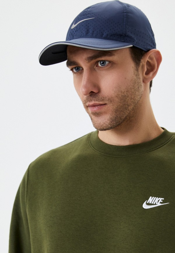 Бейсболка Nike U NK DF AROBILL FTHLT PERF, цвет: синий, RTLABB139601 ...