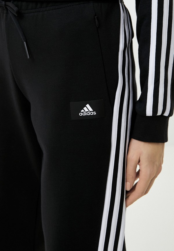 Брюки спортивные adidas W FI 3S REG PNT, цвет: черный, RTLABB301501 —купить в интернет-магазине Lamoda