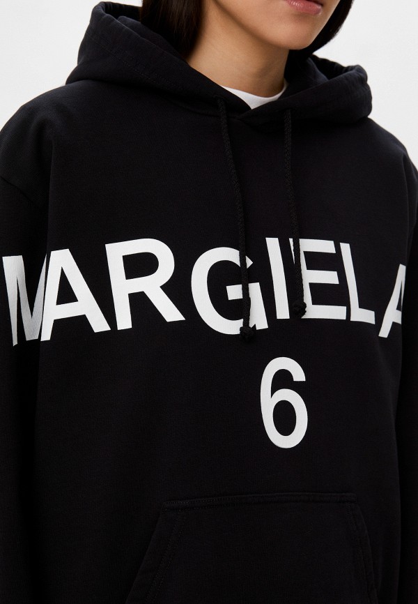 Худи MM6 Maison Margiela, цвет: черный, RTLABC166201 — купить в ...