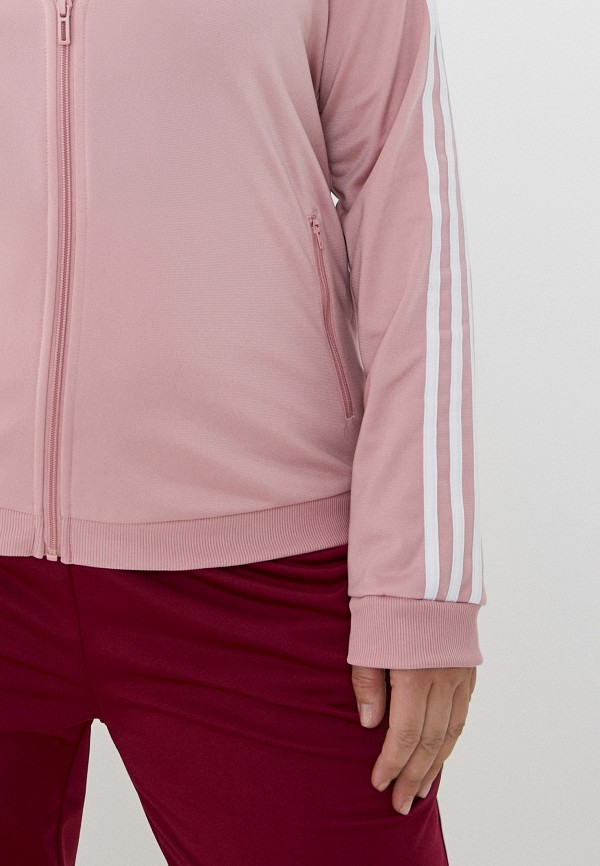 Костюм спортивный adidas W 3S TR TS, цвет: бордовый, розовый, RTLABC360401  — купить в интернет-магазине Lamoda