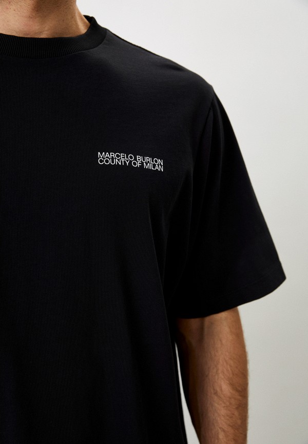 Футболка Marcelo Burlon County of Milan, цвет: черный, RTLABC601901 ...