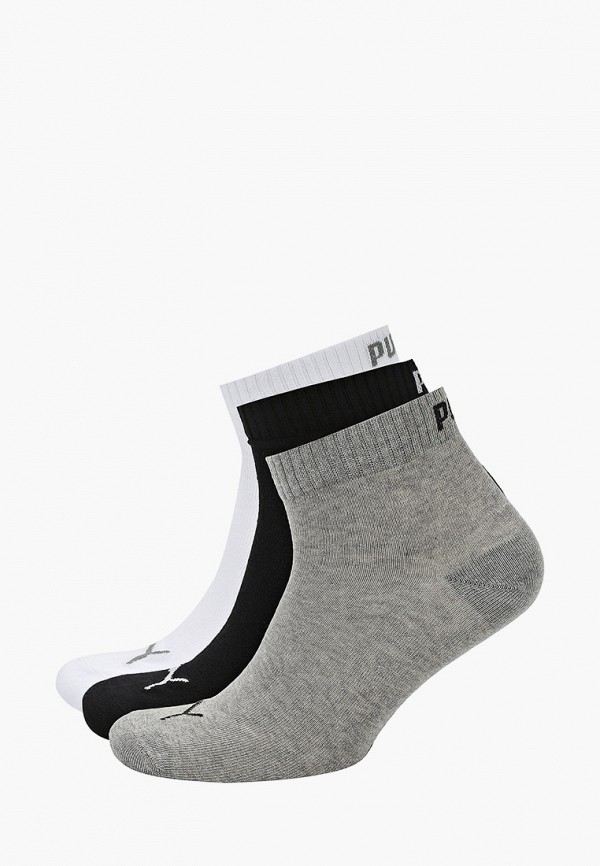 PUMA Носки 3 пары - UNISEX QUARTER PLAIN 3P - фото 1