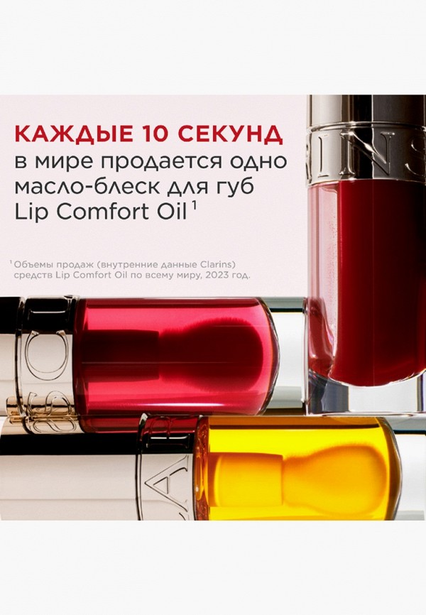 Clarins Масло для губ - питательное, с эффектом объема и зеркальным блеском - фото 6
